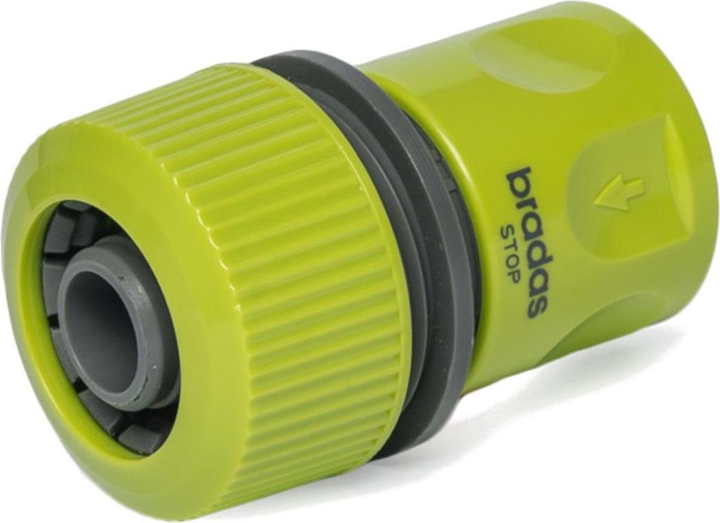 Schlauchkupplung 3/4" mit Wasserstop Lime Edition