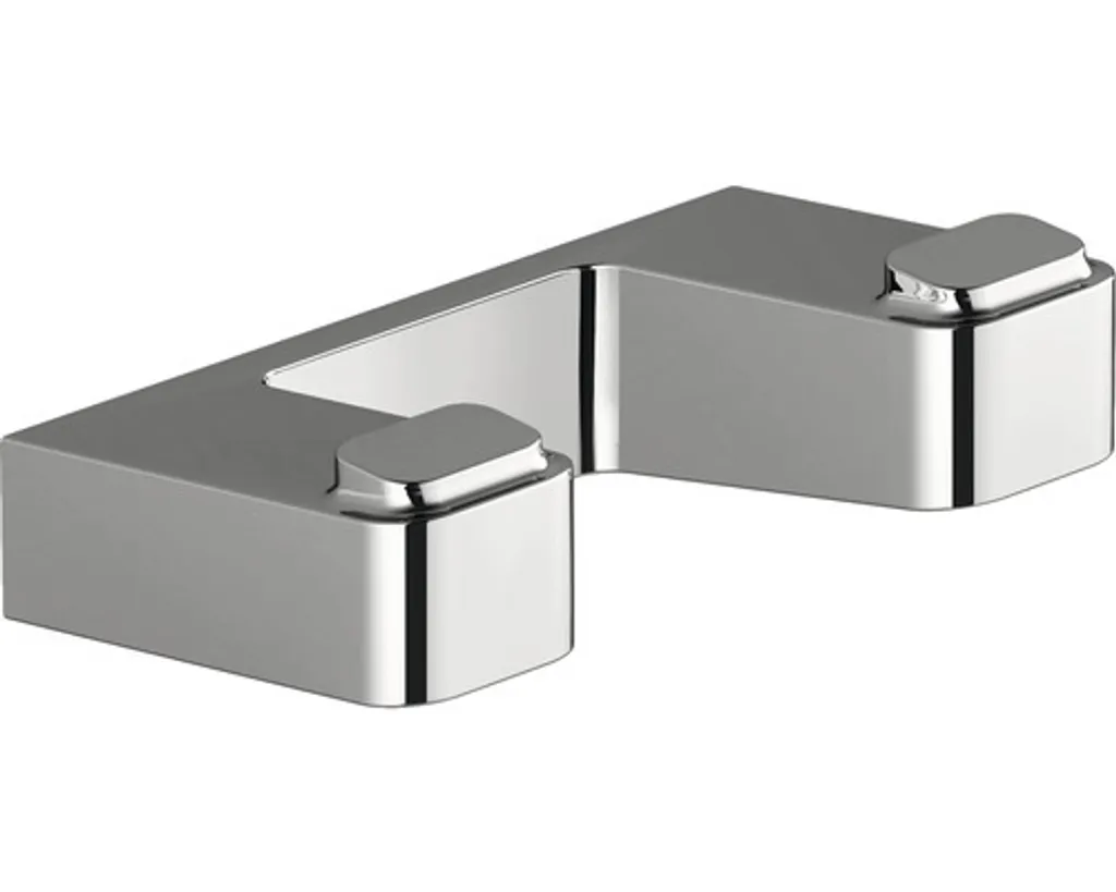 Gancio doppio RAVAK 10° X07P352 in cromo lucido - Accessorio Bagno Design