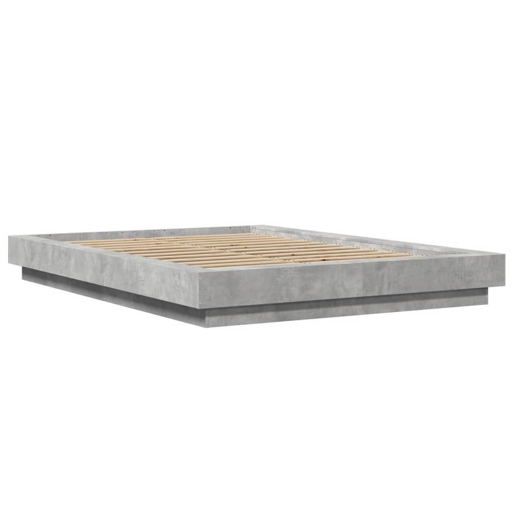 "2026 MODERNE"Bettgestell/Doppelbett ️Hochwertiges - Polsterbett Erwachsene/r /Kind - Betongrau 135x190cm Holzwerkstoff - Klassische Betten NeuM...