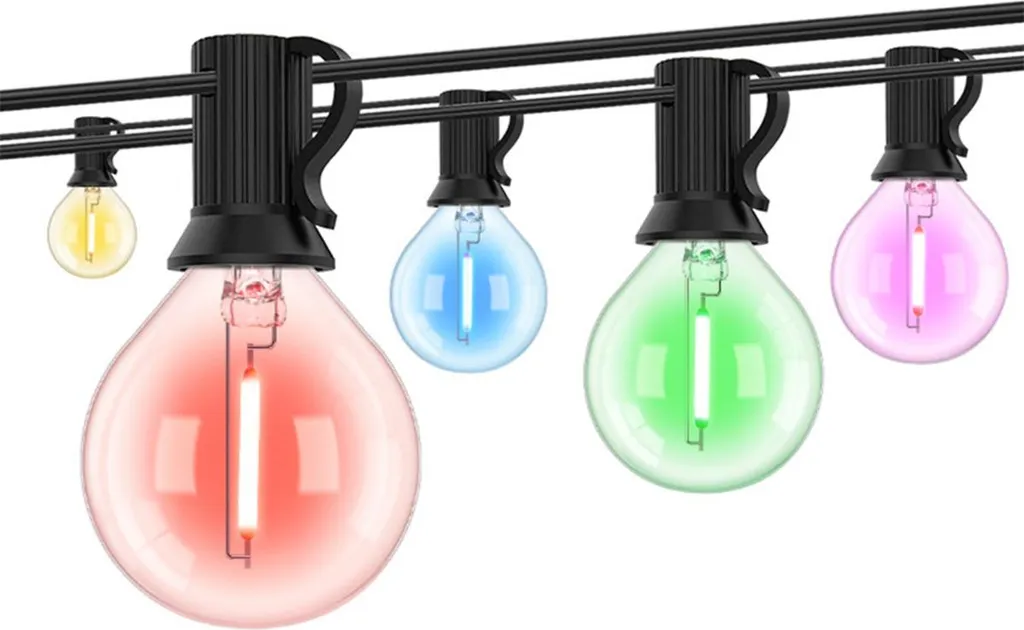INF Catena Luci LED 7.6m Multicolore per Giardino Eco-Friendly e Terrazzi