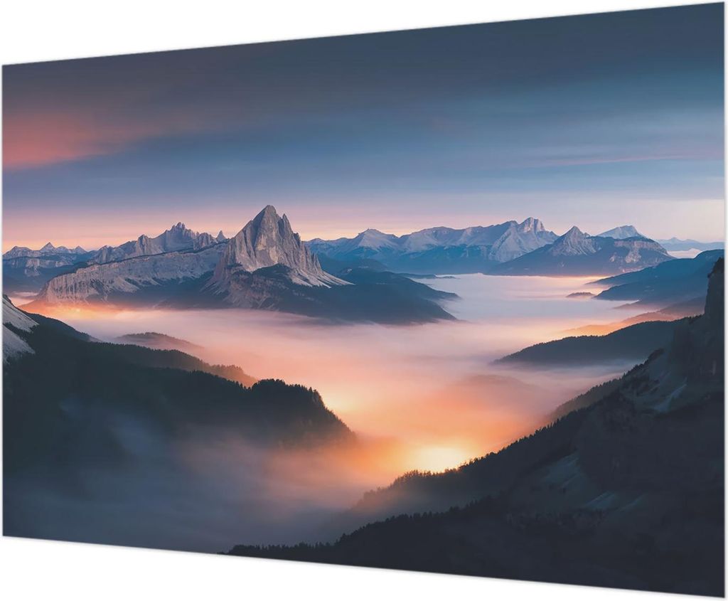 Wandtapete - Dekorative Tapete für Wohnzimmer - Tapetenfolie für Wanddekoration - 208x146 cm - Die aufgehende Sonne