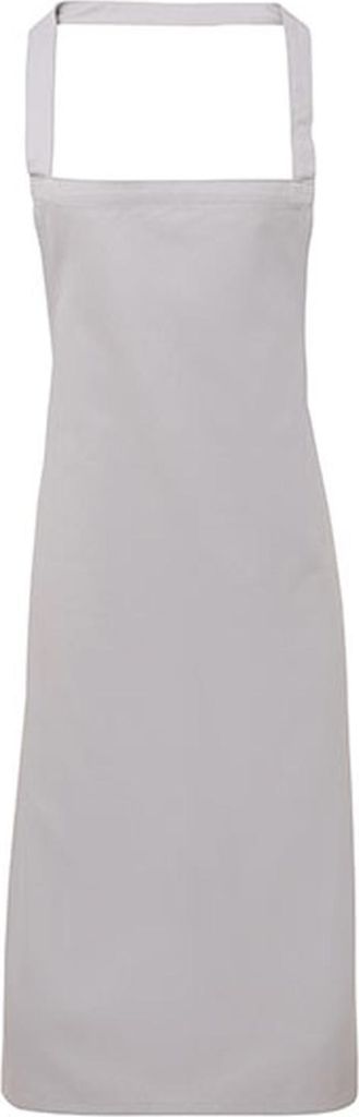 Premier Workwear PR102 | Baumwolle Apron (No Pocket) - 60 x 87 cm - Farbe: Silver (ca. Pantone 428) - Größe: 60 x 87 cm