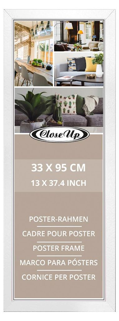 Rám na plakáty 33 x 95 cm bílý Obrázek produktu 