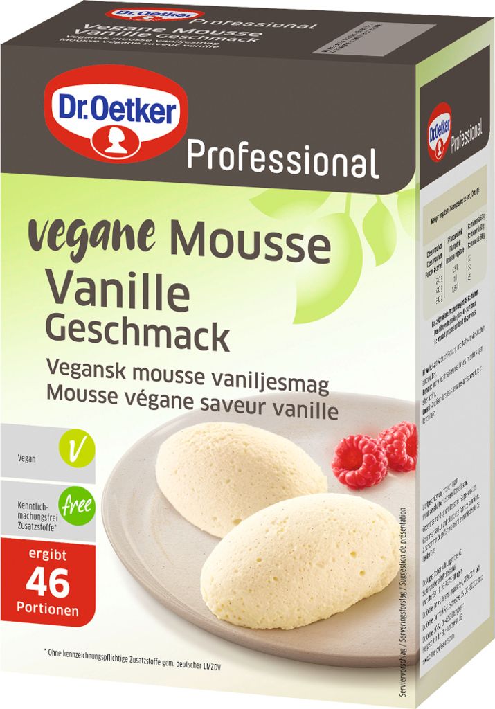 Mousse vegana professionale Dr Oetker al gusto di vaniglia Immagine del prodotto 