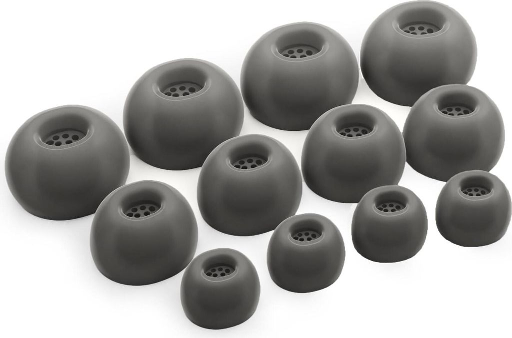 12 x Silikon Ohrstöpsel Ohrhörer Gummi Tipps Für JBL Live Buds 3 Kopfhörer Ohrhörer in Schwarz