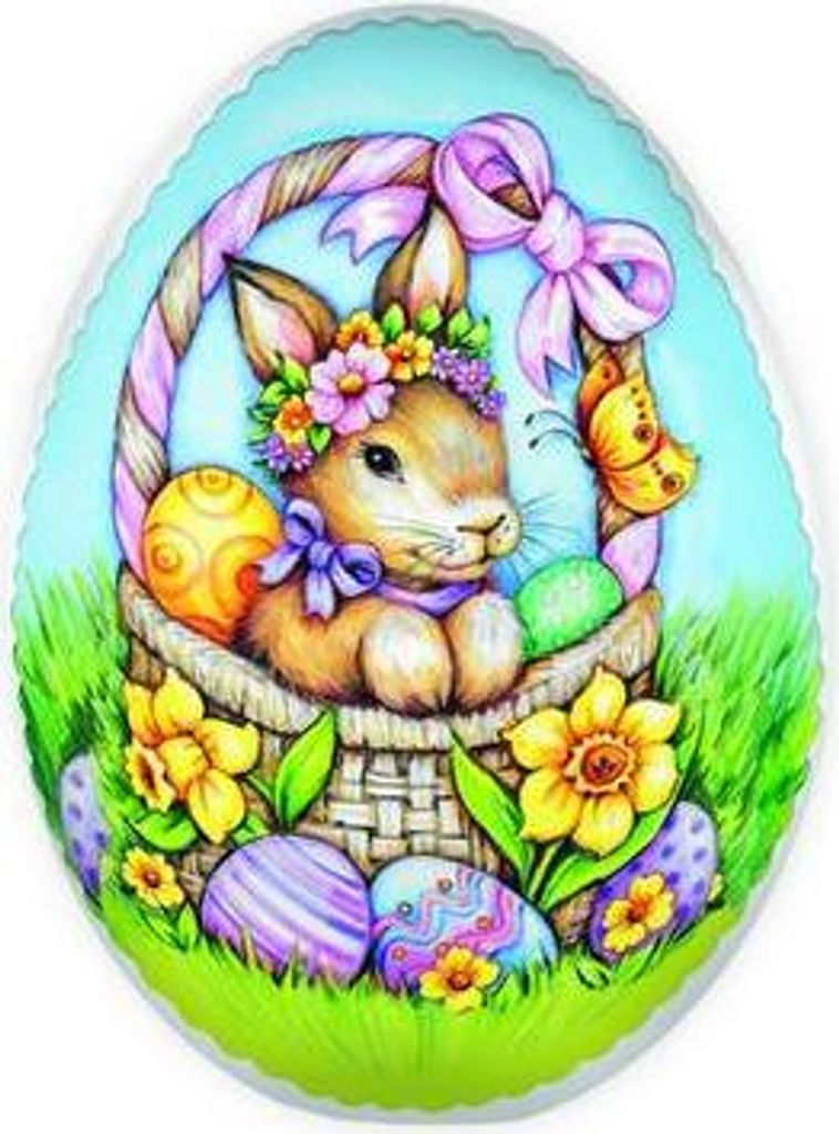 Trötsch Osterei zum Befüllen 15 cm Osterkörbchen Füllei Pappei