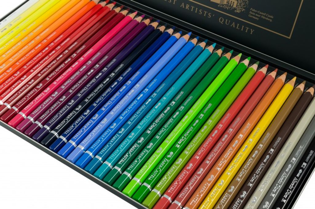 Faber-Castell Matite Acquerellabili Albrecht Dürer – Set Da 3, Mina 3,8 Mm, Colore Nero