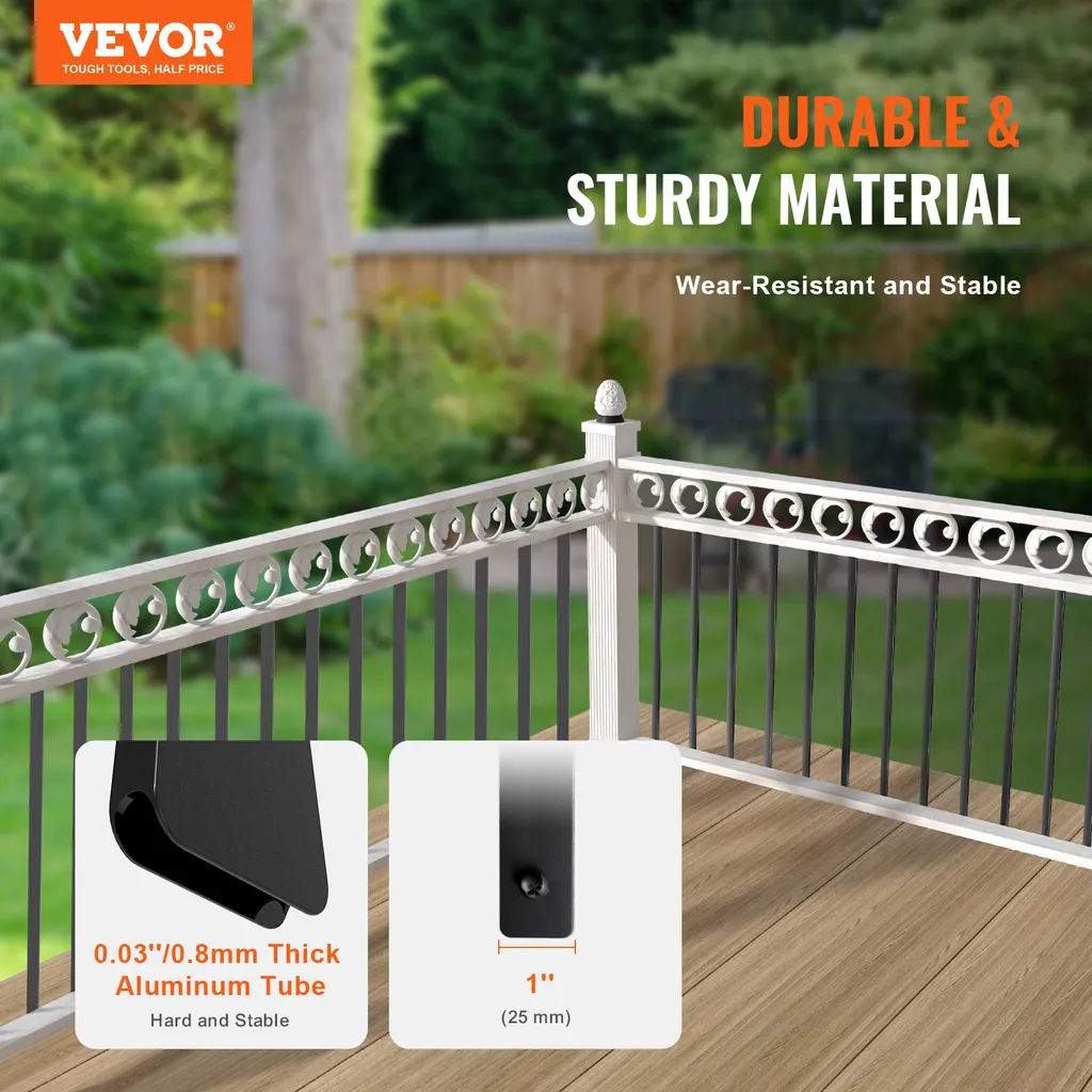 Solution Anti-Rouille : 72 Balustres Aluminium pour Rampe Escalier Durable