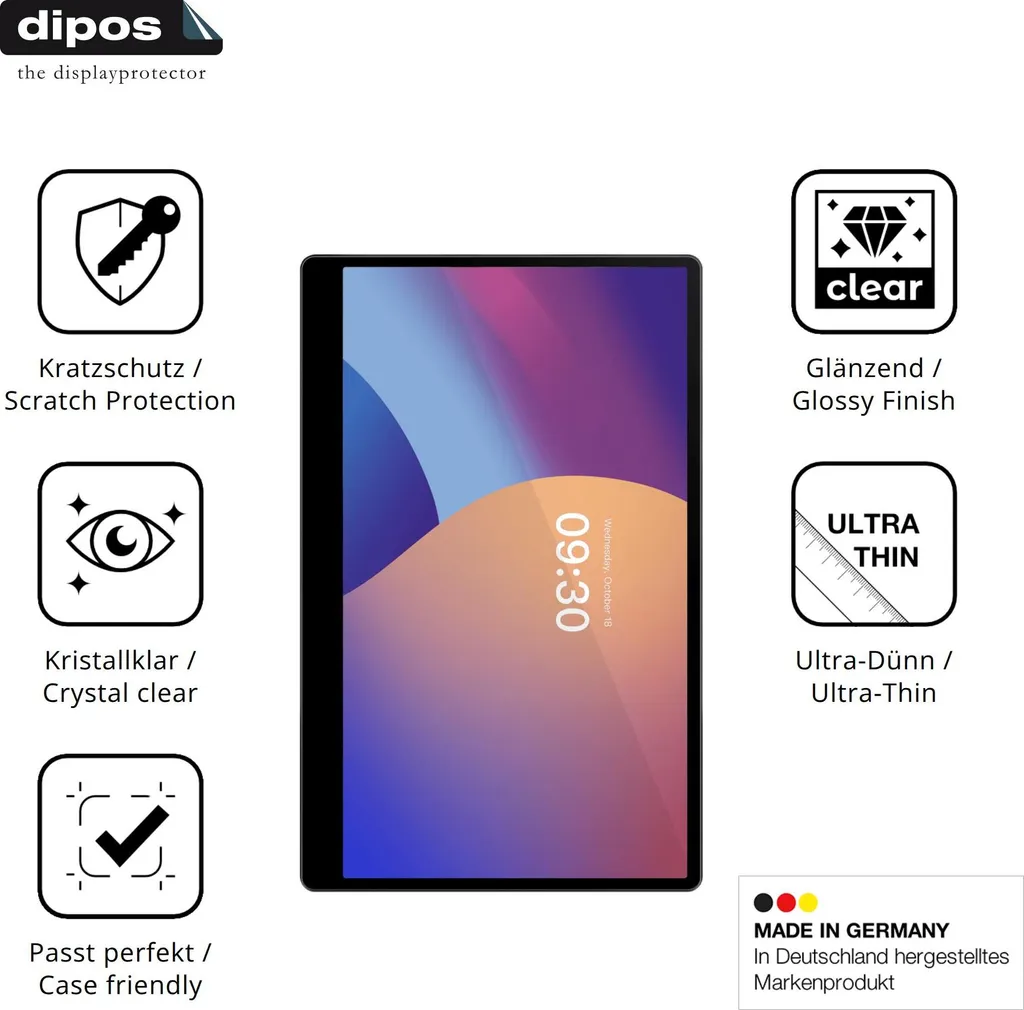 2 Films de Protection pour iMin Swan 1k 15.6 Pouces - Écran Clair Dipos