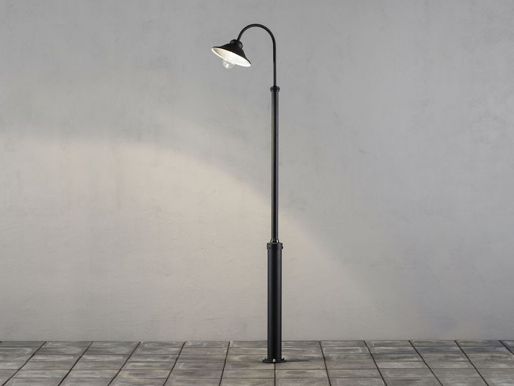 Konstsmide Vega Standleuchte schwarz lackiertes Aluminium, Produktbild 