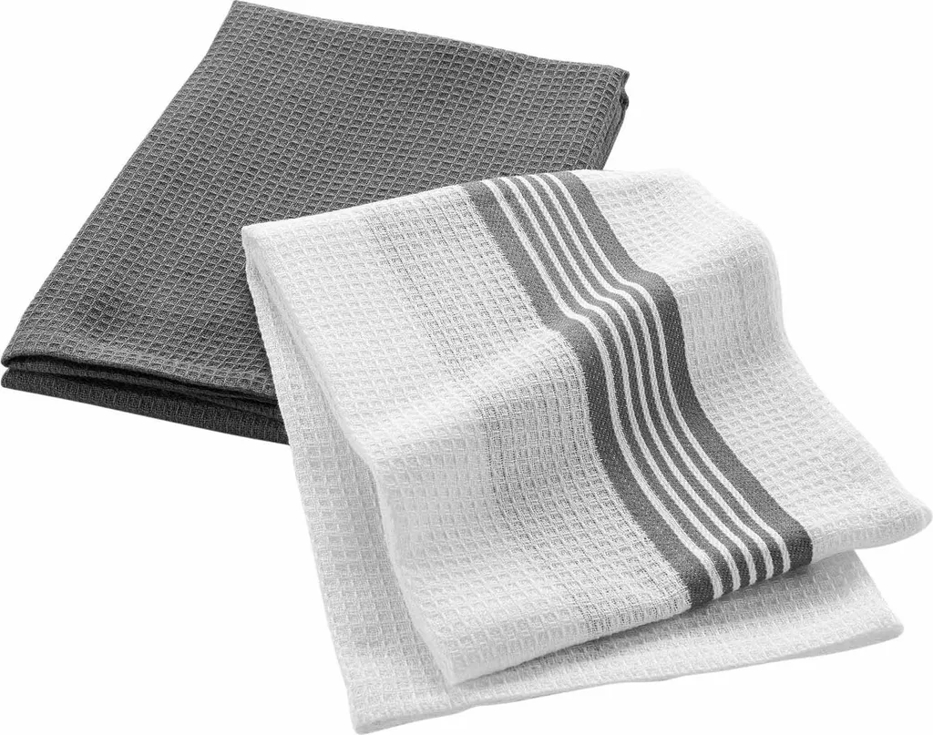 Asciugapiatti GRAND CHEF Grigio - Set 2 Canovacci Cotone Premium