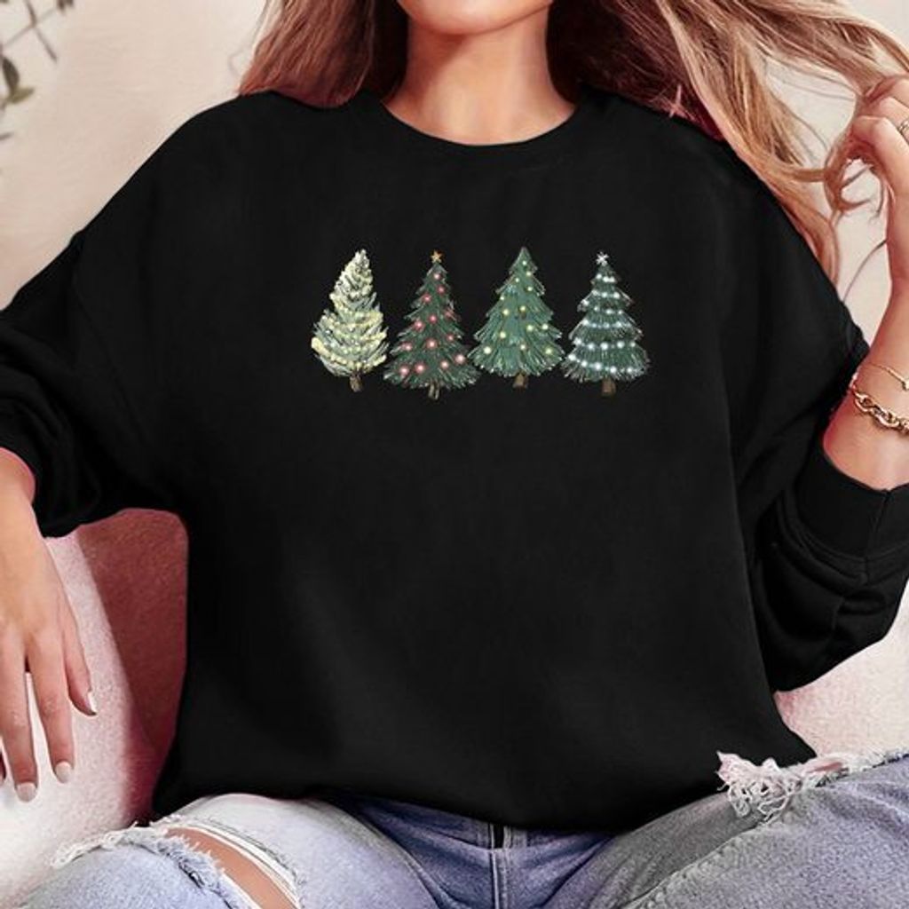 Mikina Damen Pullover Merry Christmas Pulli Longsleeve Lose Obrázek produktu 