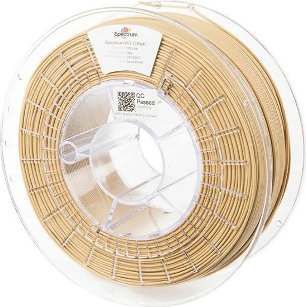 Spectrum PET-G mat 1,75mm 1kg Kaki : filament 3D robuste et esthétique