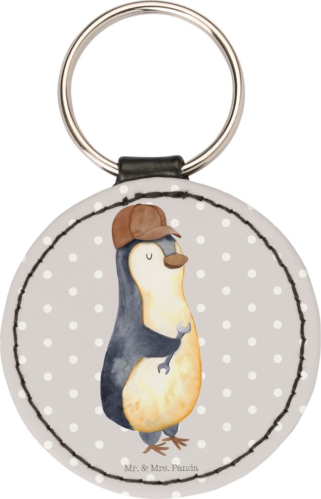 Mr. & Mrs. Panda Anhänger Wenn Papa es nicht reparieren kann, sind wir am Arsch - Grau Pastell - Geschenk, Pinguin, Vatertag, Dad Bester Vater, Ha...