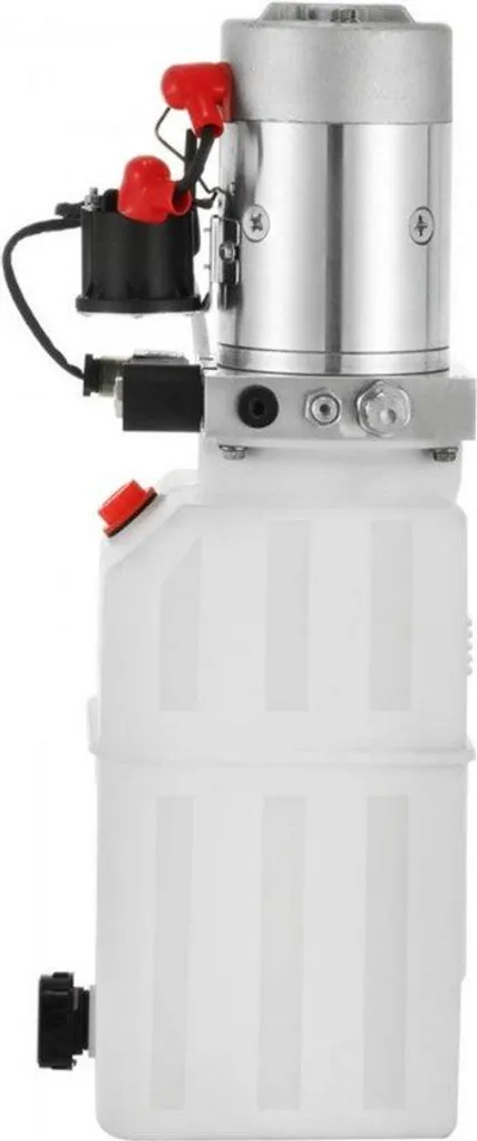 Pompe hydraulique 7 L à une main, commande à distance et réservoir acier