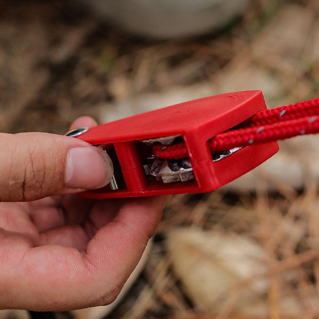 Outdoor Camping verdicken Riemenscheibe Seil verstellbar Zelt Baldachin Hebehaken Befestigung