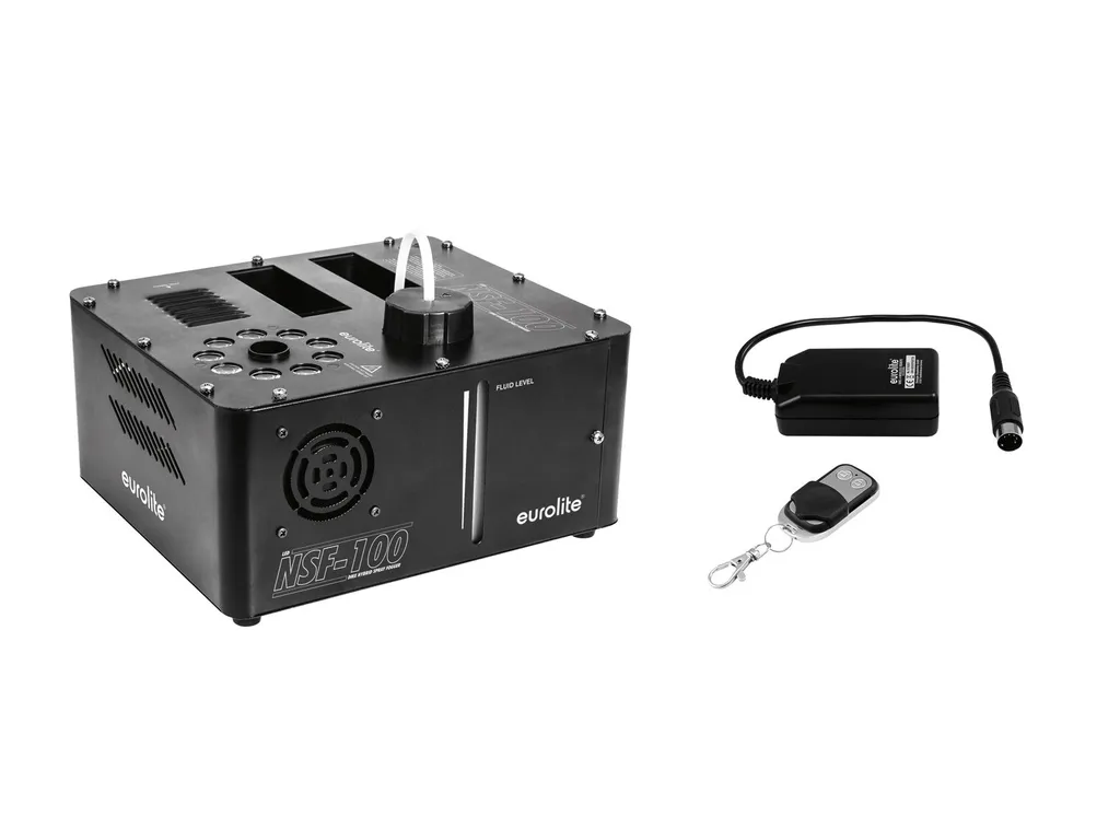 Fogger NSF-100 LED DMX : l'alternative aux jets CO2 avec télécommande