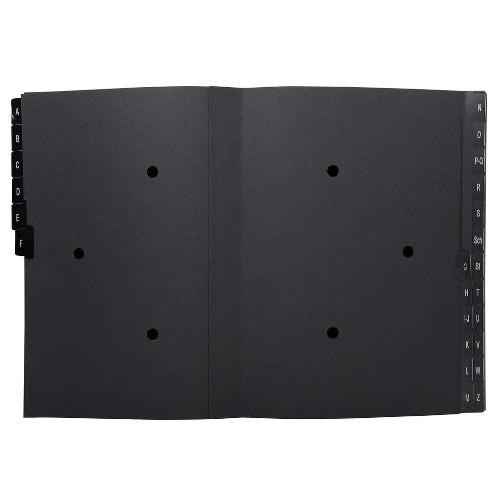 Trieur de bureau rigide Exacompta 24 compartiments noir pour A4 - 2