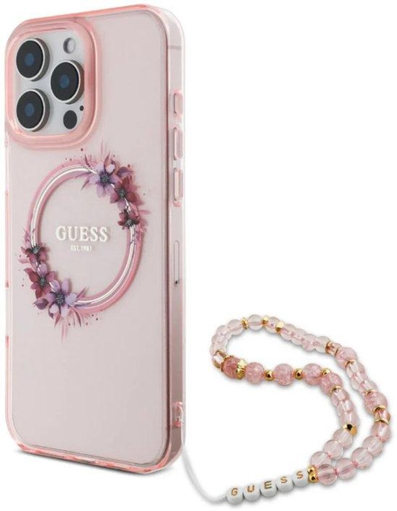 GUESS Rückseite für iPhone 16 Pro Max – Rosa – Produktbild 