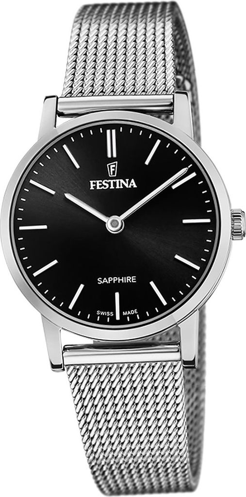 Festina Damen Uhr Swiss Edelstahlarmband silber D2UF20015/3