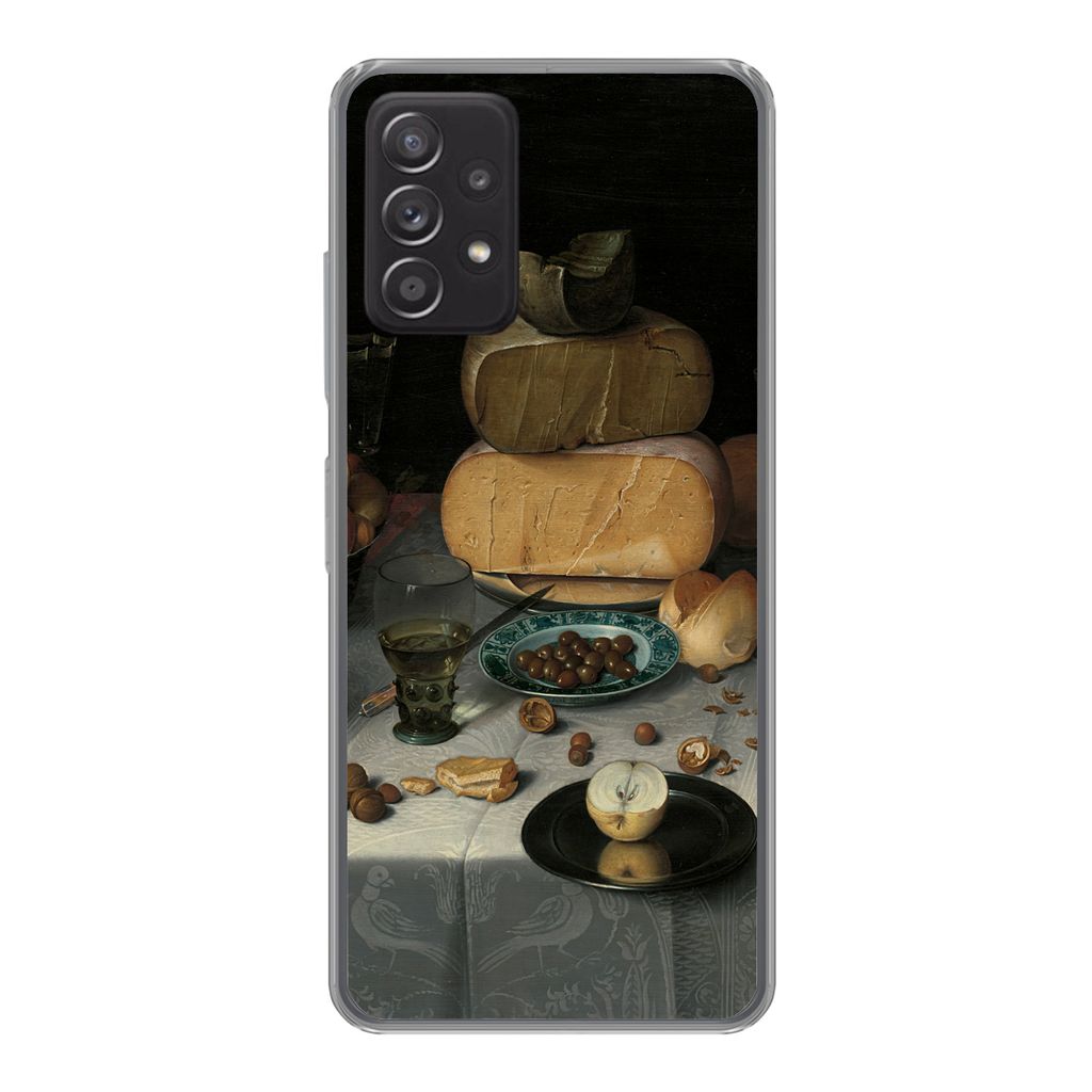 MuchoWow Handyhülle Schutzhülle Hülle für Samsung Galaxy A33 5G Stilleben mit Käse - Gemälde von Floris Claesz. van Dijck Silikon Softcase ...