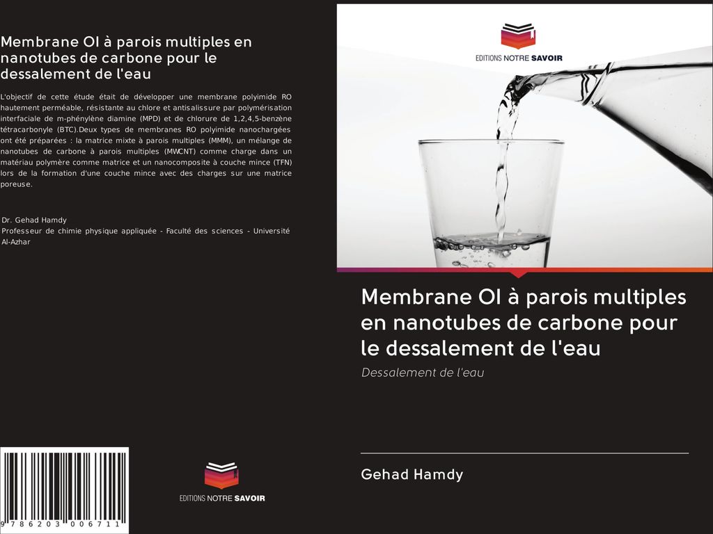 Membrane OI à parois multiples en nanotubes de carbone pour le dessalement de l'eau