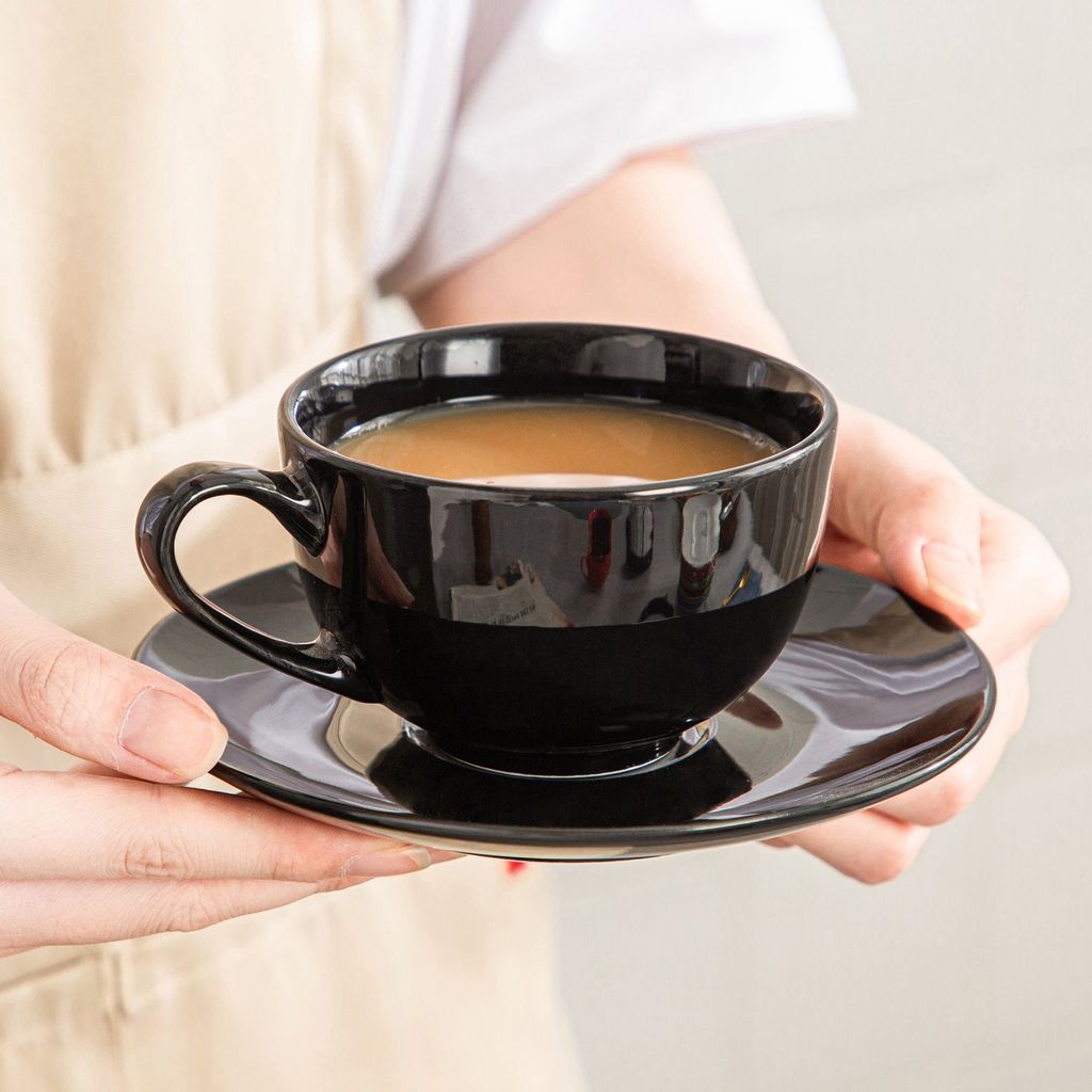 Tassen Set Porzellan, LOVECASA 6-teilige Kaffeetassen mit Produktbild 5