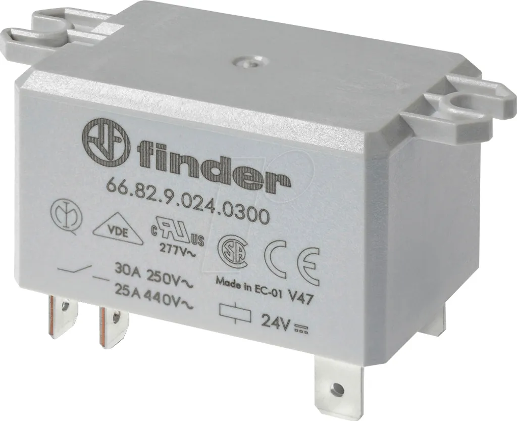 Relais Finder 66.82.8.230.0300 - Solution 30A contre Surcharges