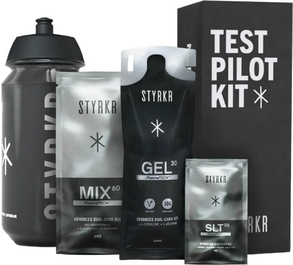 Kit de nutrition sportive Styrkr Noir pour cyclisme et course à pied