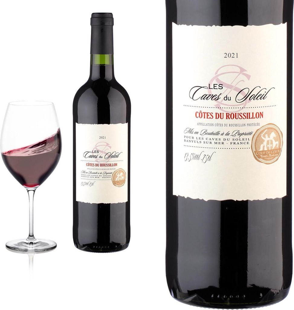 2021 Côtes du Roussillon rouge Les Caves du Soleil - Terres des Templiers - Rotwein