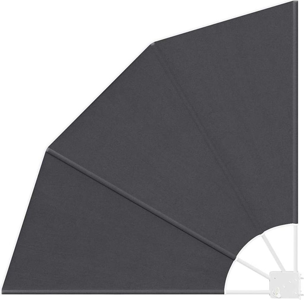 vidaXL Balkon Sichtschutz 115 x 115 cm Polyester Schwarz Produktbild 