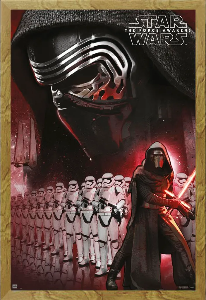 Star Wars Kylo Ren Poster con Cornice Shinsuke Oak - Promo Gamer