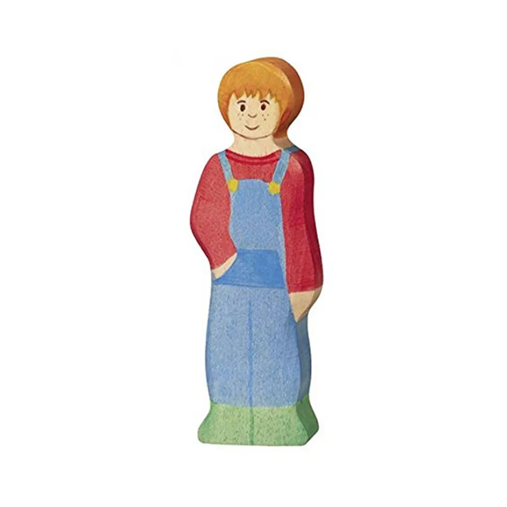 Jouet Tigre en bois - Figurine de collection pour chambre de garçon