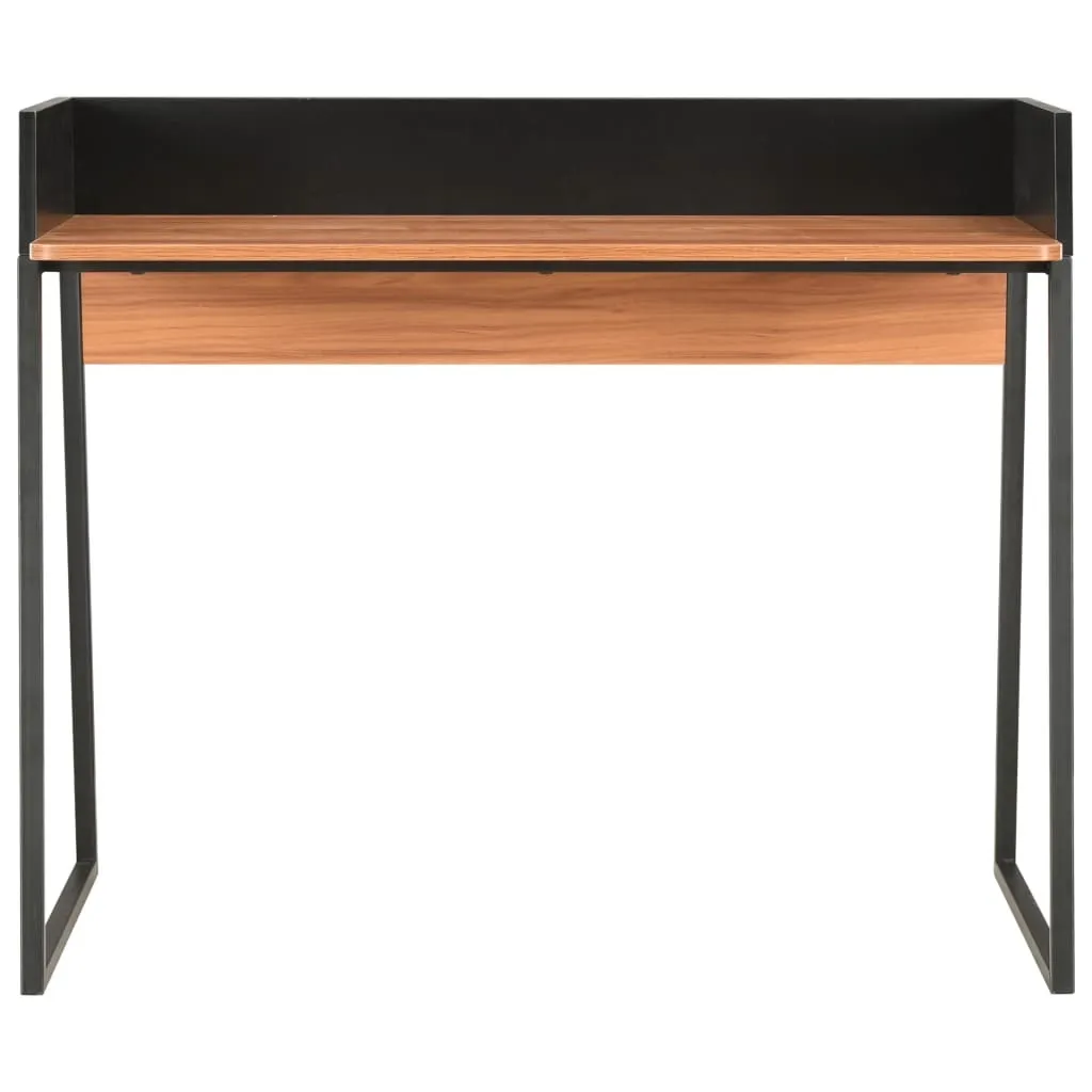 vidaXL Scrivania Nera e Marrone 90x60x88 cm | Scrittoio Design Industrial