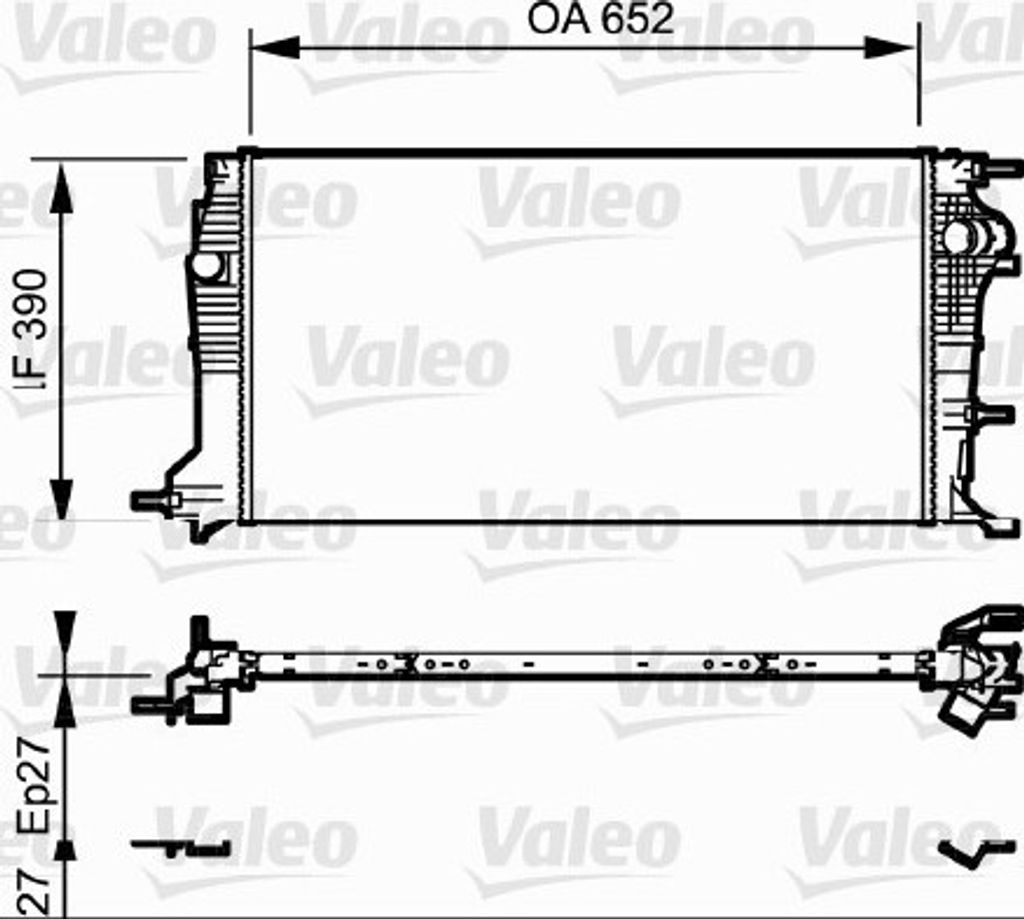 VALEO Kühler, Motorkühlung  735182 Produktbild 