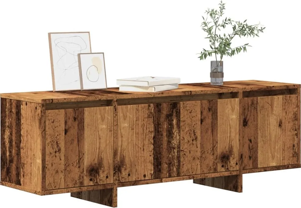 Maison Exclusive - Mobile TV effetto legno antico 120x30x40,5 cm Materiale ligneo