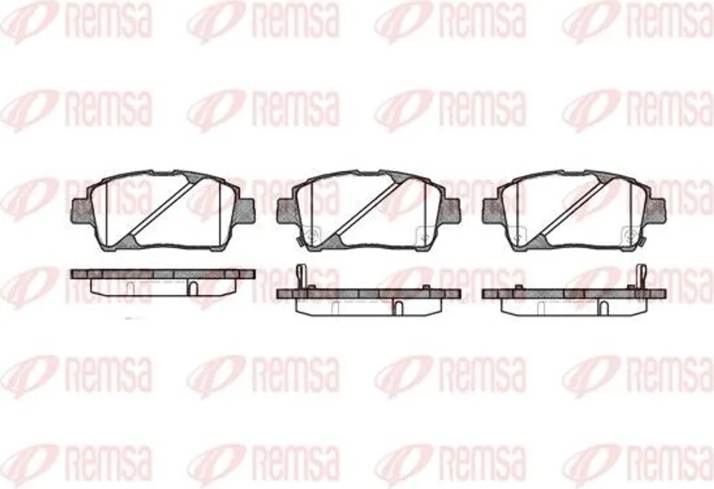 Plaquettes de frein REMSA anti-vibration pour Toyota Celica et Yaris OE