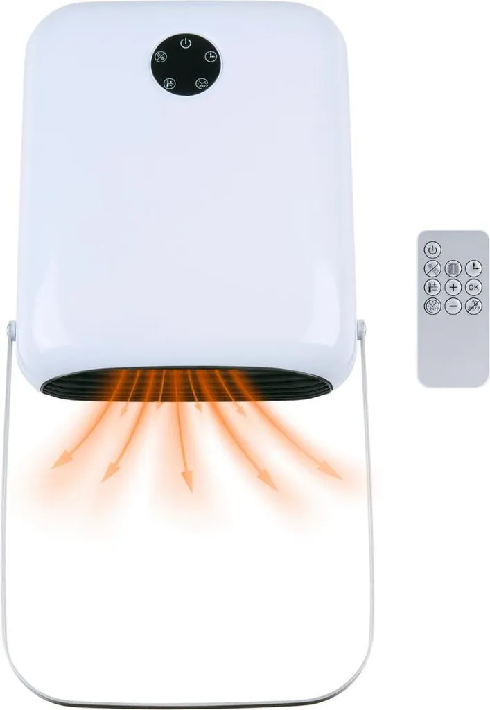 Alpina Radiateur soufflant salle de bain 2000W IP22 avec minuterie 24h