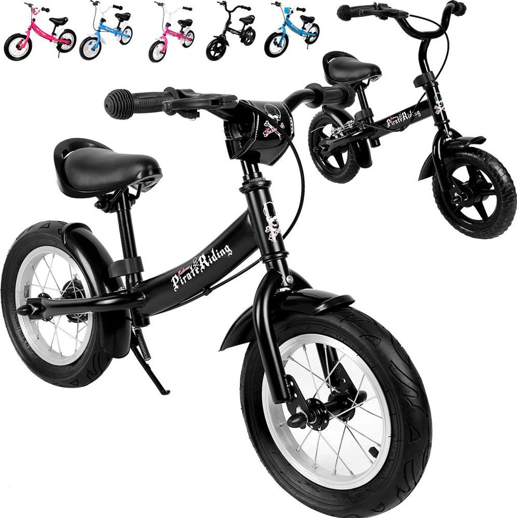 SPIELWERK® Draisienne pour enfants Noir Guidon selle Image du produit 