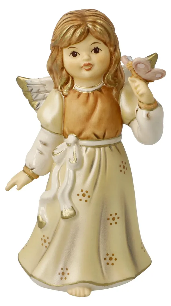 Ange en Grès Goebel Dein Reisebegleiter Figurine de Poche Grise