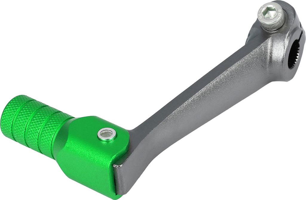 0,47 Zoll Motorrad schaltwippen Motorrad Schalthebel Universal Aluminiumlegierung Grau und Grün