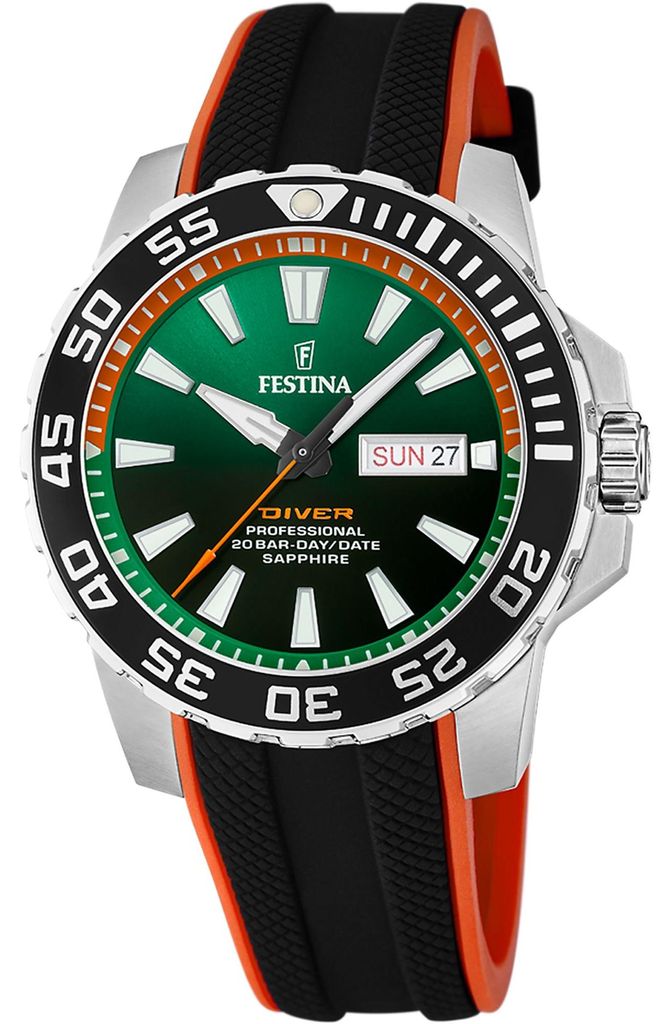 Zegarek męski FESTINA 20662/2 zielony sportowy do Zdjęcie produktu 