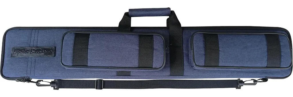 Mallette billard rigide Laperti 2/4 bleue avec rangements renforcés