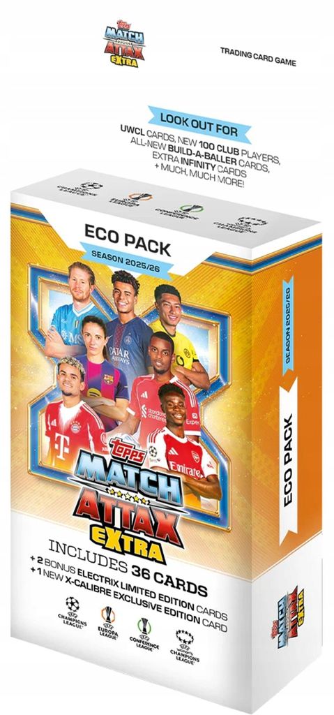 MATCH ATTAX EXTRA 2025/26 – ECO PACK, 39 collectable cards Obrázok produktu 
