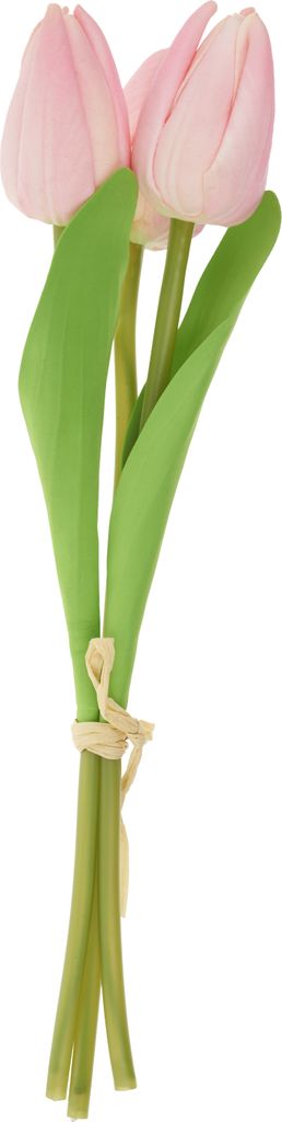 VBS Tulpe Tammie 3er Set Kunstblumen 3.7 cm Blüten 30 cm Länge Dekoration Rosa