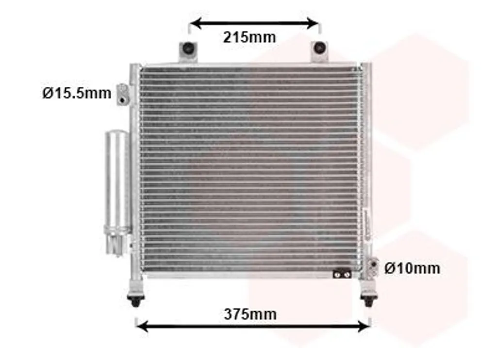 Condenseur de climatisation VAN WEZEL 52005120 pour SUZUKI IGNIS FH