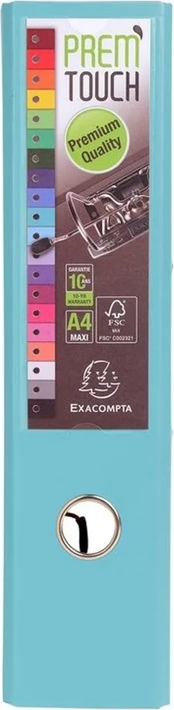 Classeur A4 Premium 80mm bleu clair résistant en PP - Paquet de 10