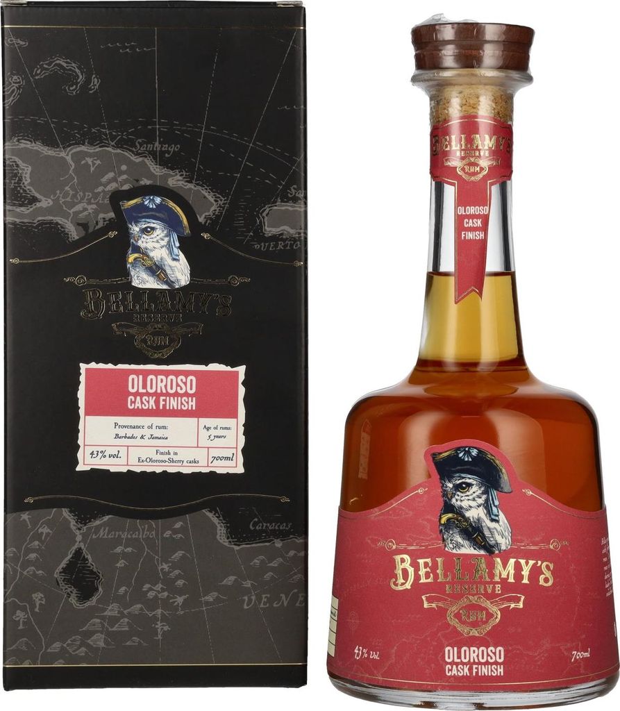 Bellamy's Reserve Rum OLOROSO CASK FINISH 43% Vol. 0,7l in Geschenkbox
