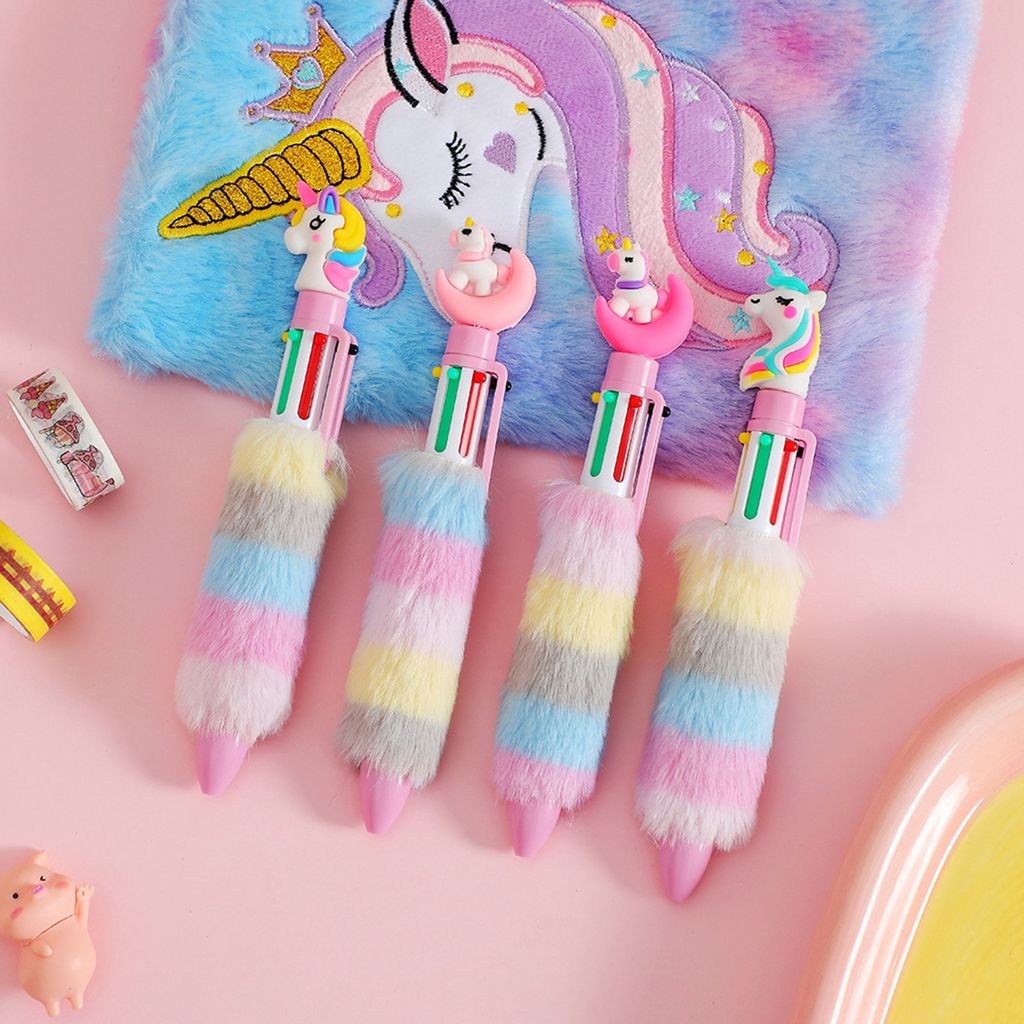 WEDO Einhorn-Kugelschreiber Lucky Punch – Zufällige Farbe (Blau, Weiß Oder Rosa) – 1 Stück