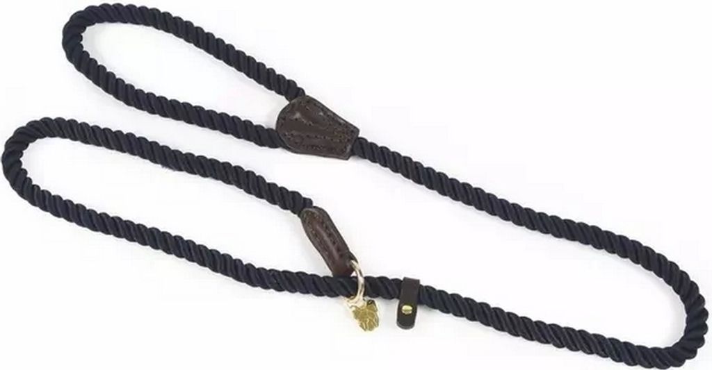 Digby & Fox - Hunde-Retriever-Leine, Seil, Leder ER2118 (Einheitsgröße) (Marineblau)